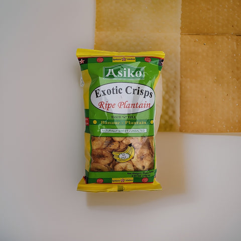 Asiko Exotic Crisps Ripe Plantain Mild Chilli - 75g